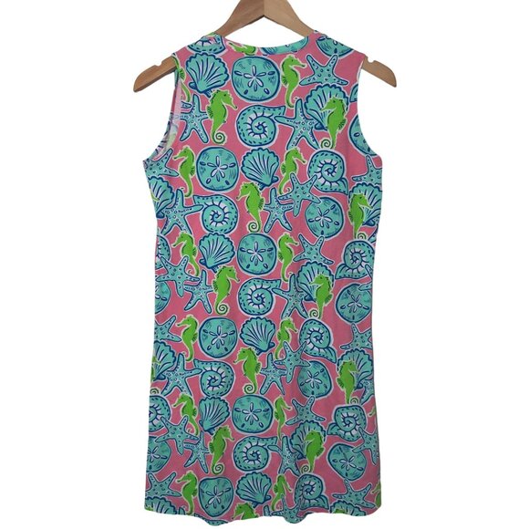 Simply Southern‎ Dress Womens XS/S Pink Seashell Print Seashore Tank Beach Vaca - Picture 3 of 7